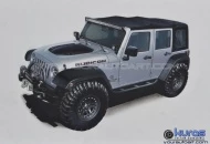 Final rendering of a 2014 Jeep Wrangler for Trail Concepts 
